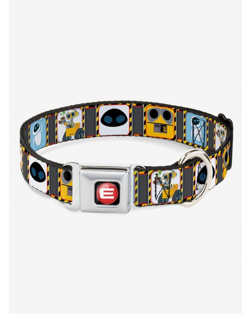 Disney Pixar Wall-E & Eve Pose Face Hazard Blocks Dog Collar Seatbelt Buckle $10.76 Buckles