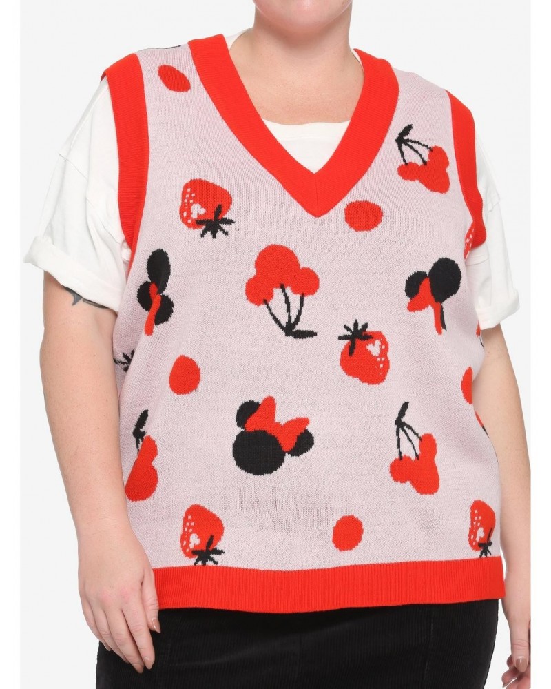 Her Universe Disney Minnie Mouse Fruit Girls Sweater Vest Plus Size $9.46 Vests