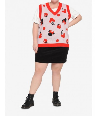 Her Universe Disney Minnie Mouse Fruit Girls Sweater Vest Plus Size $9.46 Vests