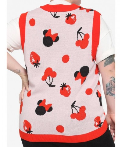 Her Universe Disney Minnie Mouse Fruit Girls Sweater Vest Plus Size $9.46 Vests