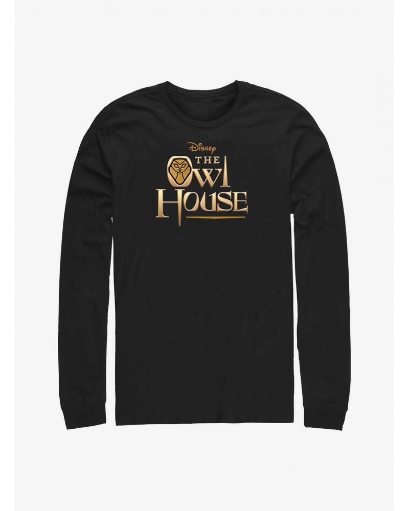 Disney The Owl House Gold Logo Long-Sleeve T-Shirt $11.84 T-Shirts