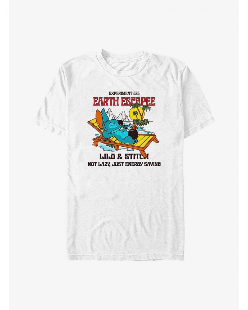 Dsny Lilo Stch Lazy Stitch Back T-Shirt $11.95 T-Shirts