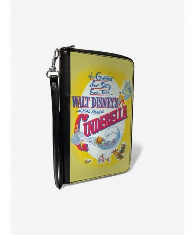 Disney Classic Walt Disneys Magical Musical Cinderella Movie Poster Zip Around Rectangle Wallet $14.83 Wallets