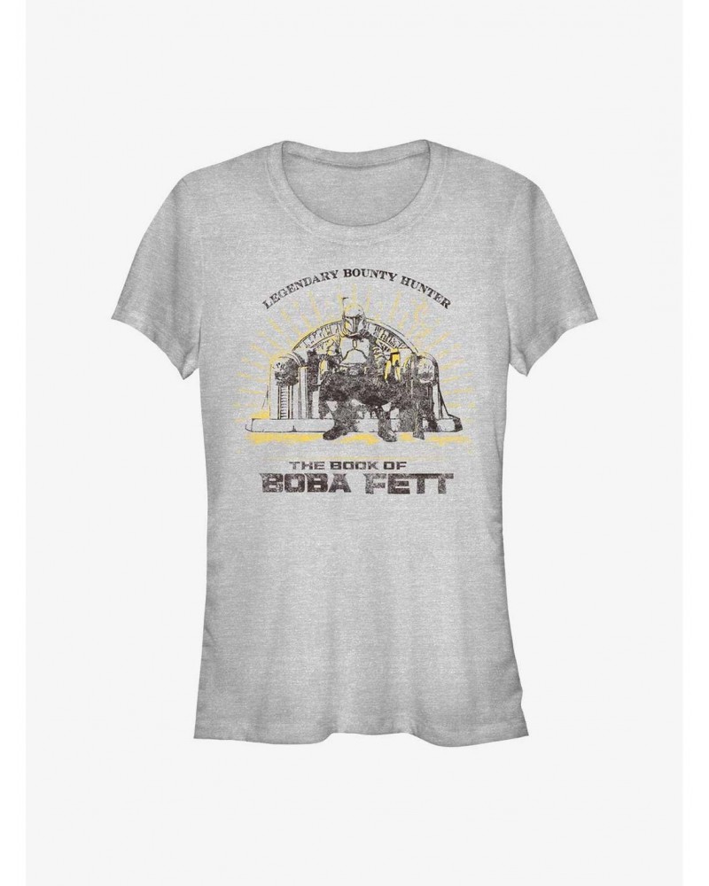 Star Wars The Book Of Boba Fett Legendary Bounty Hunter Girls T-Shirt $9.46 T-Shirts