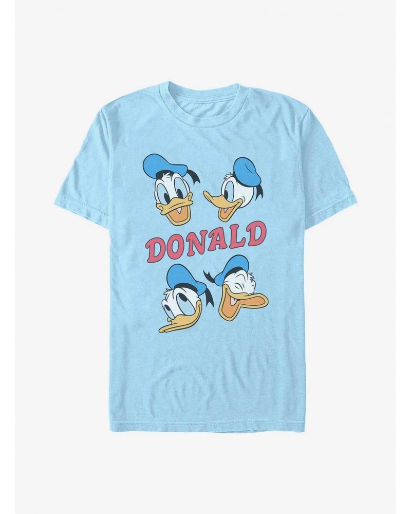 Disney Mickey Mouse Donald Duck Heads T-Shirt $9.08 T-Shirts