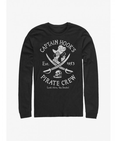 Disney Peter Pan Captain Hook's Pirate Crew Long-Sleeve T-Shirt $15.13 T-Shirts