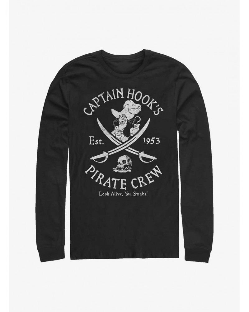 Disney Peter Pan Captain Hook's Pirate Crew Long-Sleeve T-Shirt $15.13 T-Shirts