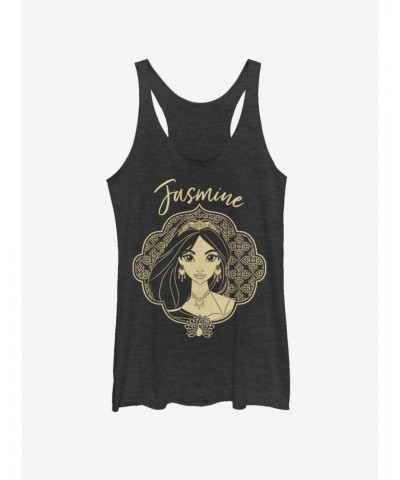 Disney Aladdin 2019 Jasmine Portrait Girls Tank $9.32 Tanks