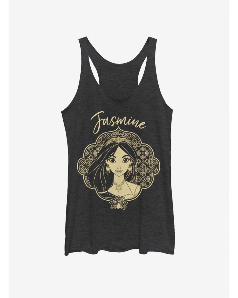 Disney Aladdin 2019 Jasmine Portrait Girls Tank $9.32 Tanks