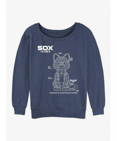 Disney Pixar Lightyear Sox Tech Girls Slouchy Sweatshirt $14.39 Sweatshirts