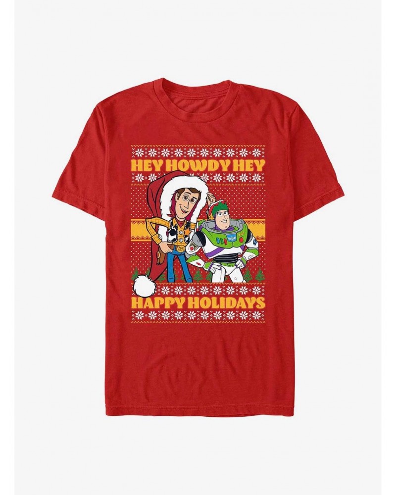 Disney Pixar Toy Story Howdy Holidays T-Shirt $11.23 T-Shirts