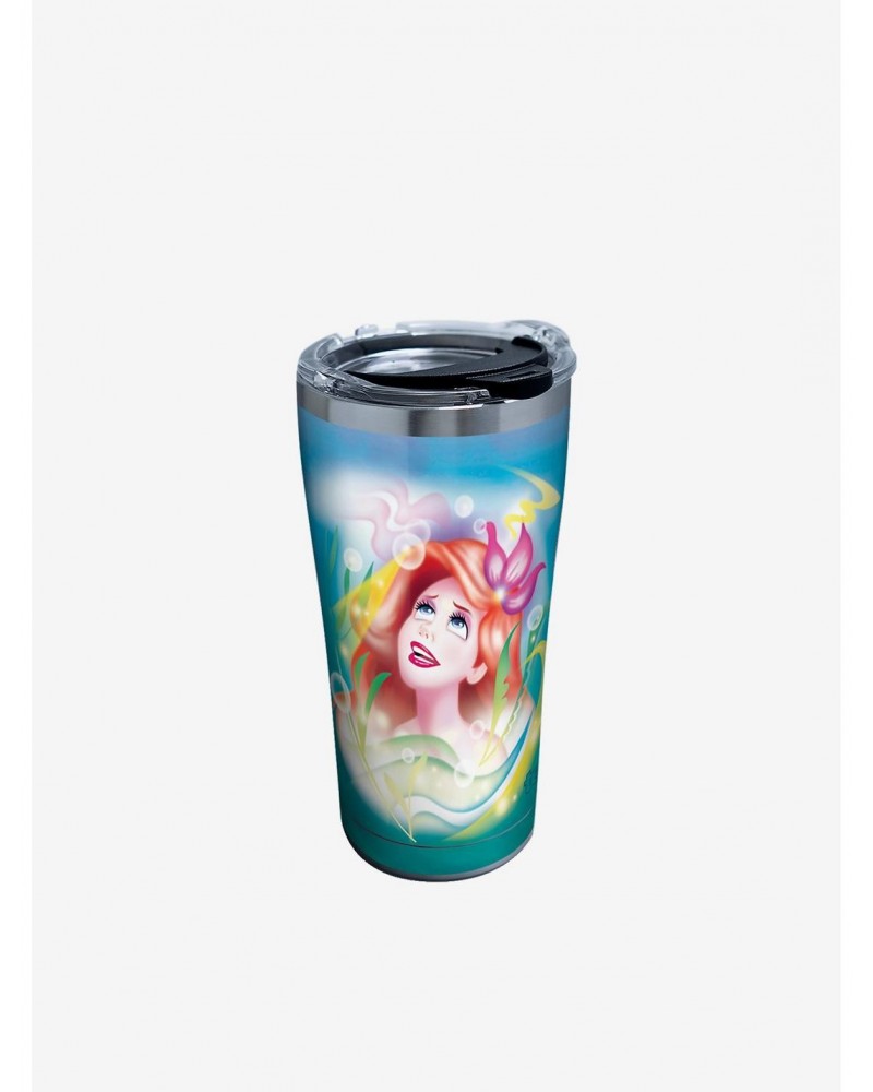 Disney The Little Mermaid Ariel 80S 20oz Stainless Steel Tumbler With Lid $11.87 Tumblers