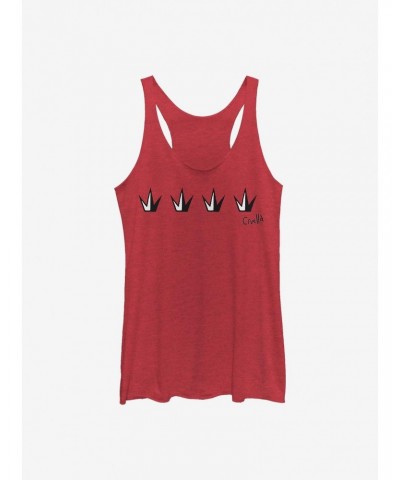 Disney Cruella Crowns Girls Tank $11.14 Tanks