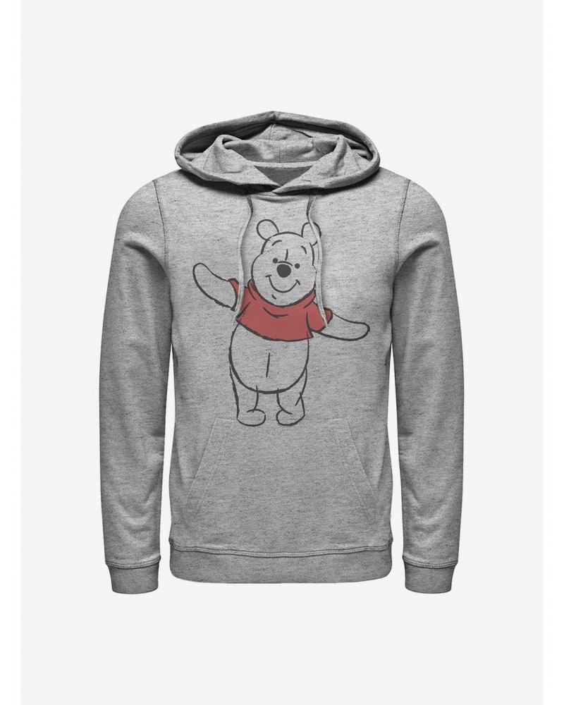 Disney Winnie The Pooh Basic Sketch Pooh Hoodie $22.45 Hoodies