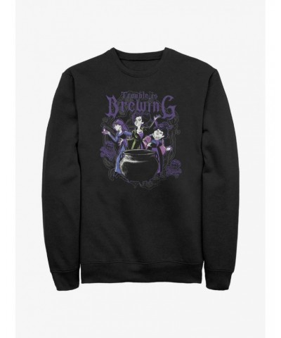 Disney Hocus Pocus Trouble Is Brewing Sweatshirt $18.45 Sweatshirts