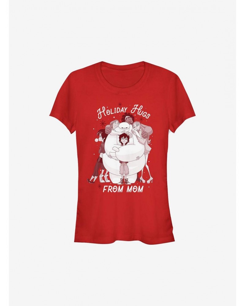 Big Hero 6 Holiday Hugs From Mom Girls T-Shirt $10.46 T-Shirts