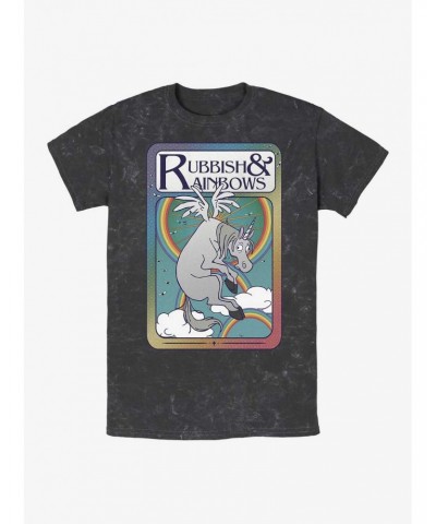 Disney Pixar Onward Unicorn Rubbish n' Rainbows Mineral Wash T-Shirt $10.10 T-Shirts