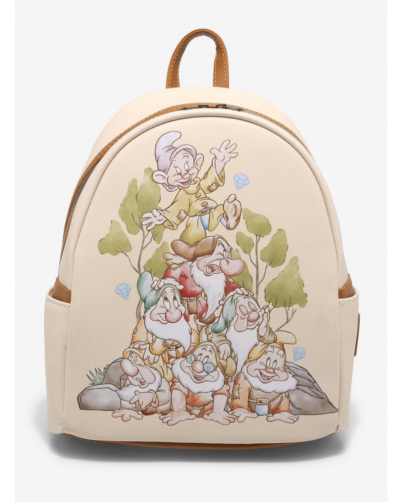 Loungefly Disney Snow White And The Seven Dwarfs Group Mini Backpack $22.51 Backpacks