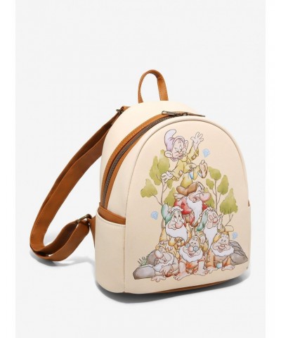 Loungefly Disney Snow White And The Seven Dwarfs Group Mini Backpack $22.51 Backpacks