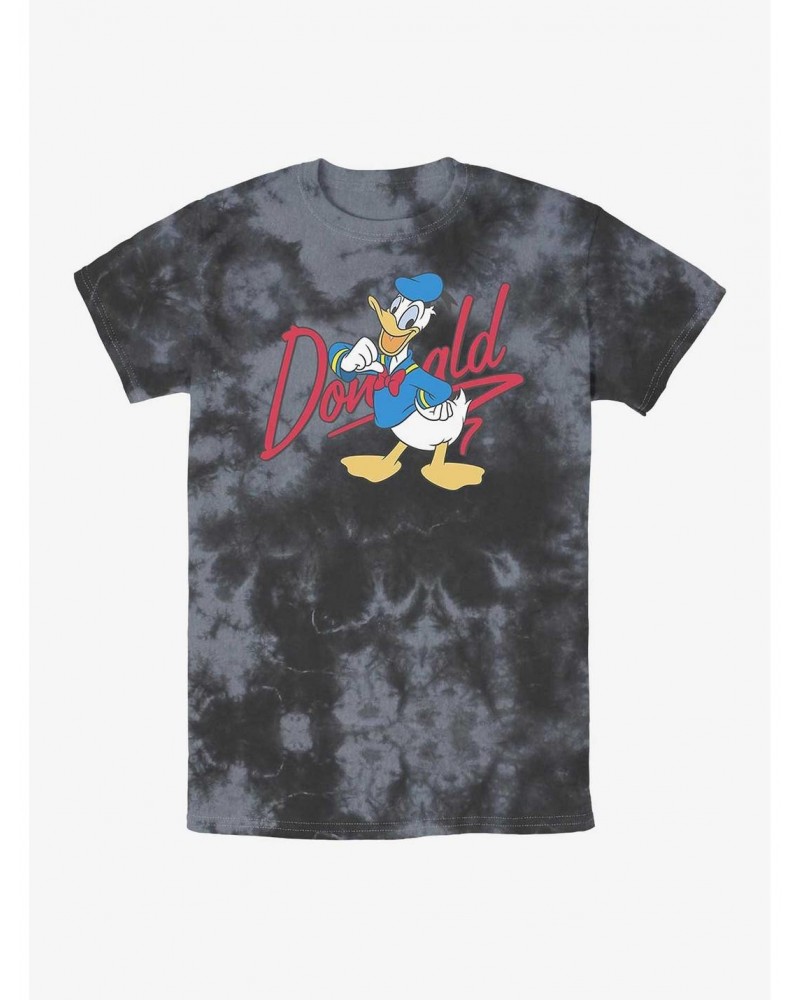 Disney Donald Duck Signature Donald Tie-Dye T-Shirt $9.58 T-Shirts