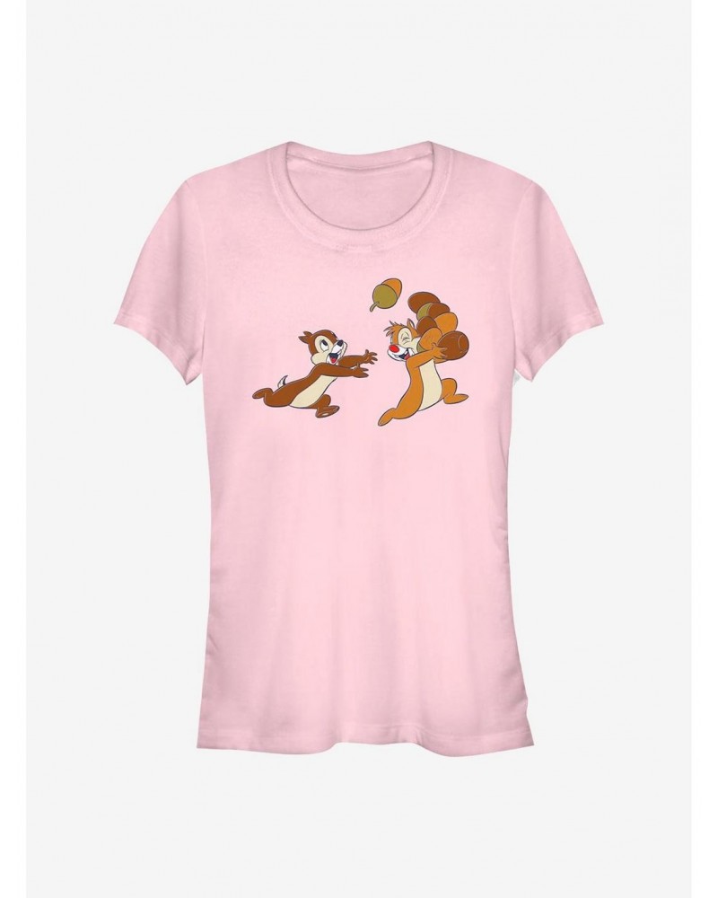 Disney Chip N' Dale Acorn Big Characters Girls T-Shirt $10.71 T-Shirts