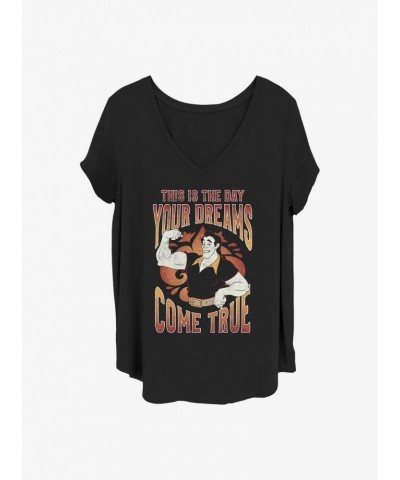 Disney Villains Gaston Dreams Girls T-Shirt Plus Size $10.98 T-Shirts