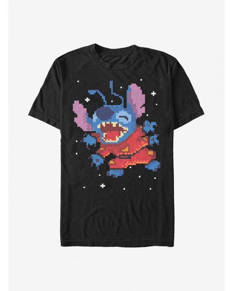 Disney Lilo & Stitch Pixel T-Shirt $10.28 T-Shirts