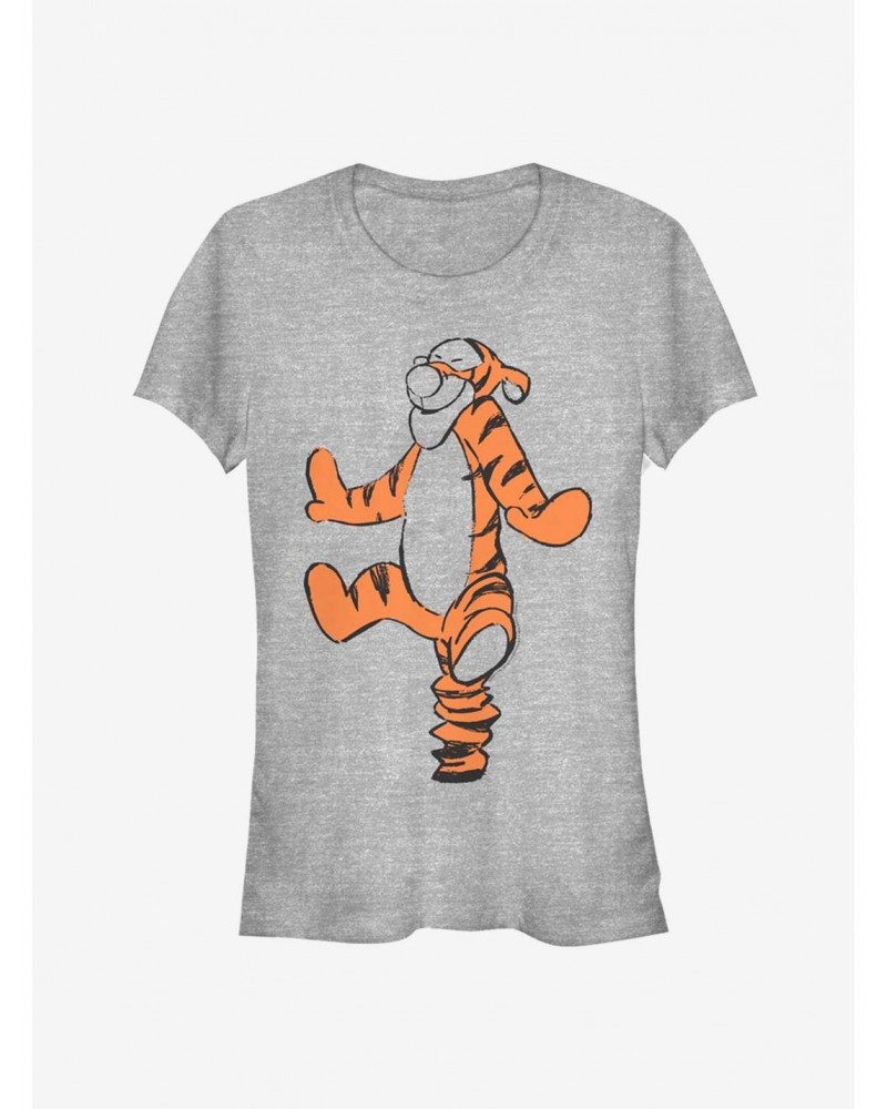 Disney Winnie The Pooh Tigger Sketch Classic Girls T-Shirt $9.71 T-Shirts