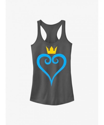 Disney Kingdom Hearts Heart And Crown Girls Tank $9.96 Tanks