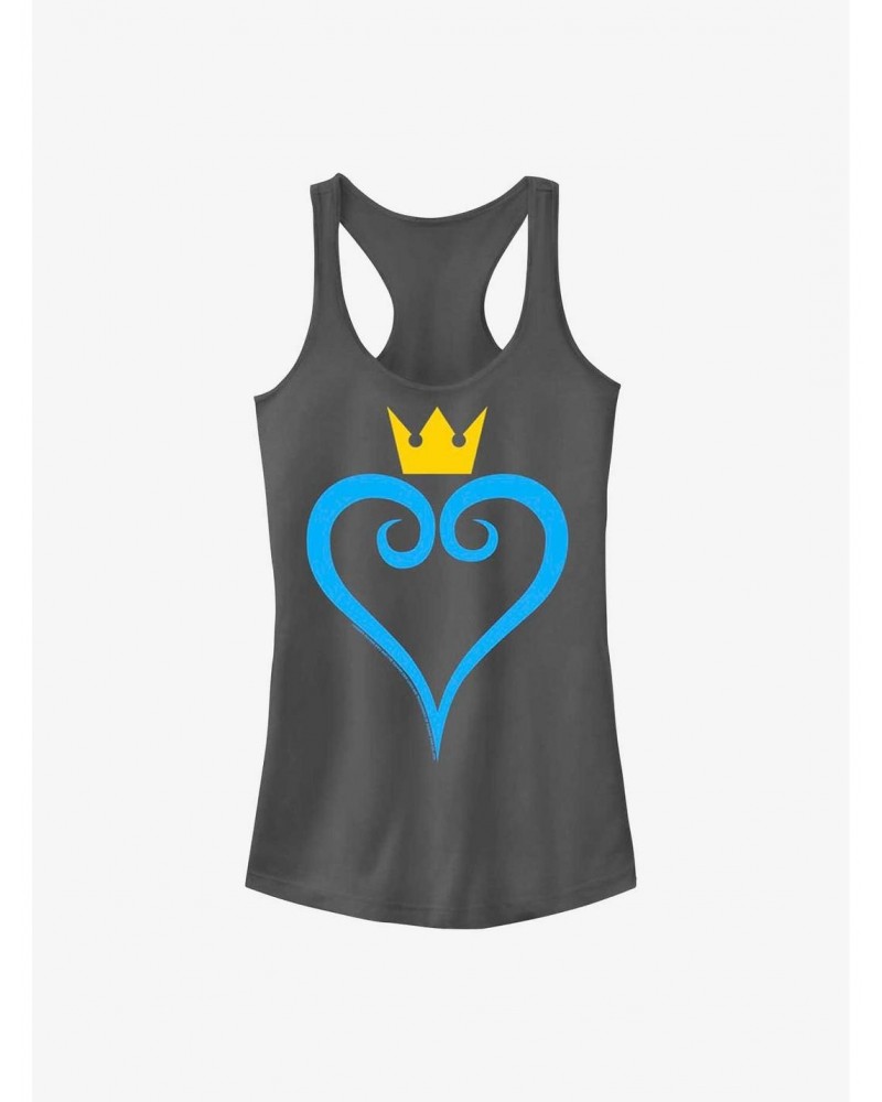 Disney Kingdom Hearts Heart And Crown Girls Tank $9.96 Tanks