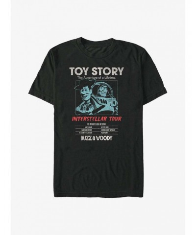 Disney Pixar Toy Story Buzz & Woody Interstellar Tour Poster T-Shirt $11.71 T-Shirts