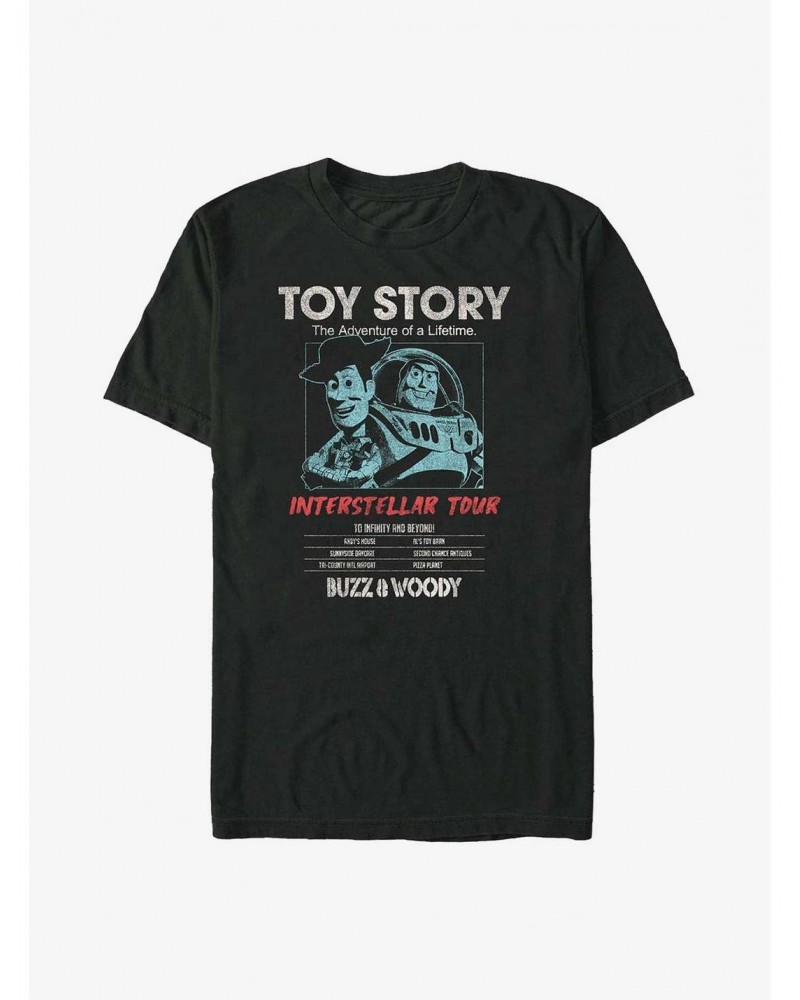 Disney Pixar Toy Story Buzz & Woody Interstellar Tour Poster T-Shirt $11.71 T-Shirts