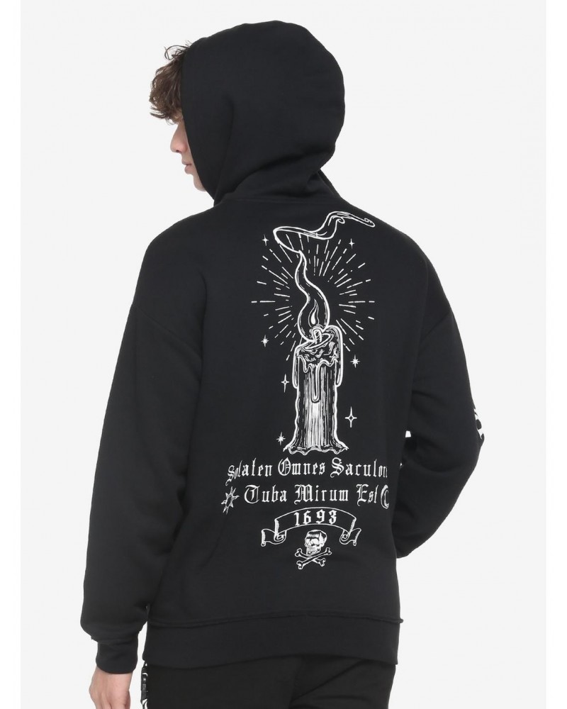 Our Universe Disney Hocus Pocus Black Flame Candle Binx Hoodie $4.79 Hoodies