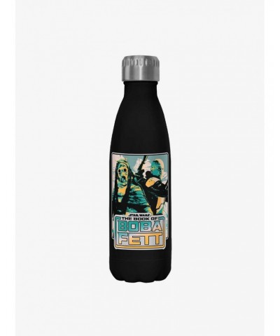 Star Wars The Book of Boba Fett No Jabba No Wonga Black Stainless Steel Water Bottle $7.47 Water Bottles