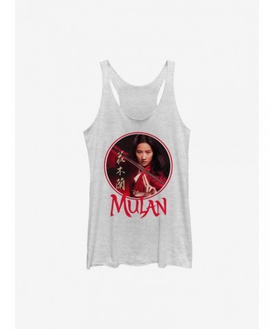 Disney Mulan Live Action Portrait Circle Frame Girls Tank $11.14 Tanks