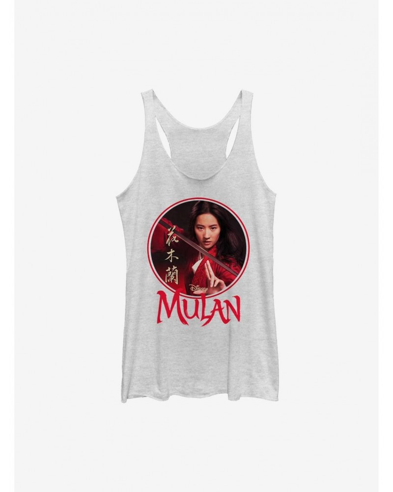 Disney Mulan Live Action Portrait Circle Frame Girls Tank $11.14 Tanks