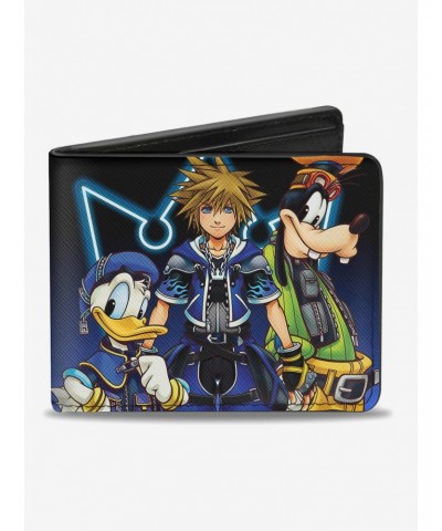 Disney Kingdom Hearts II Donald Wisdom Form Sora And Goofy Bi-Fold Wallet $6.80 Wallets