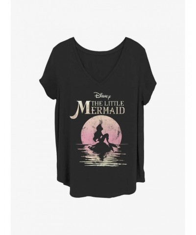 Disney The Little Mermaid Mermaid Moon Girls T-Shirt Plus Size $13.58 T-Shirts