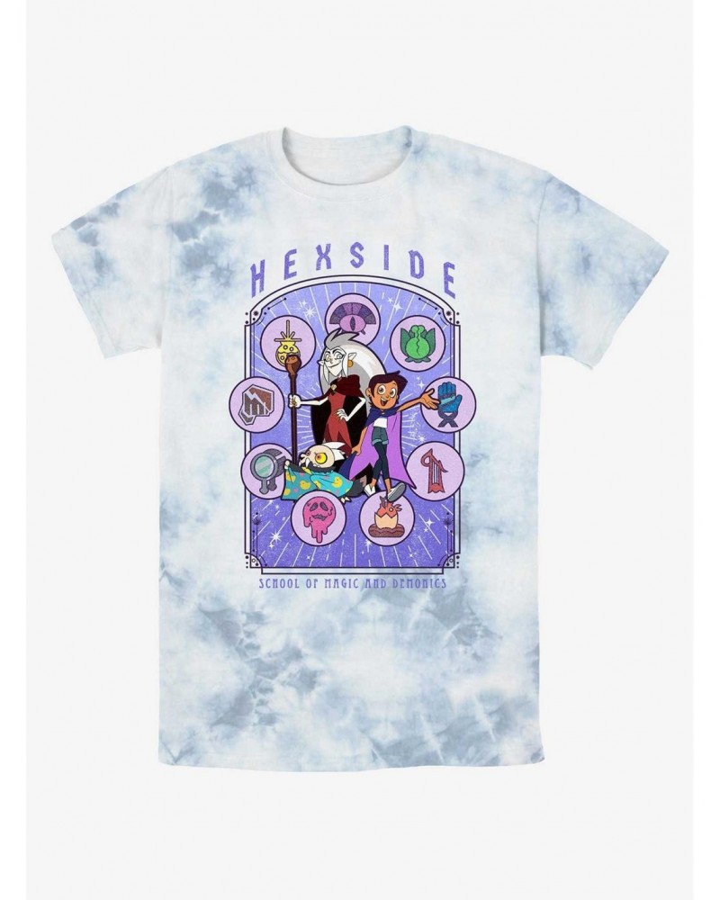 Disney The Owl House Hexside Coven Celestial Tie-Dye T-Shirt $12.17 T-Shirts