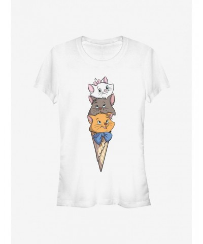 Disney Aristocats Ice Cream Stack Classic Girls T-Shirt $11.95 T-Shirts