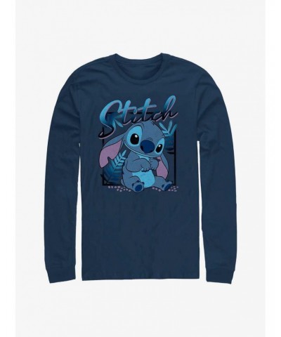 Disney Lilo & Stitch Blue Boy Long Sleeve T-Shirt $11.84 T-Shirts