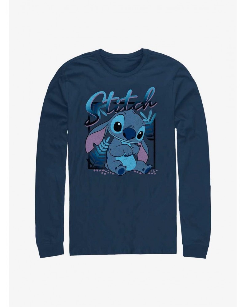 Disney Lilo & Stitch Blue Boy Long Sleeve T-Shirt $11.84 T-Shirts