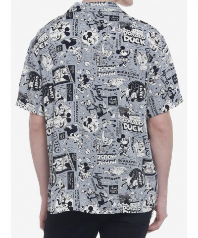 Our Universe Disney100 Mickey Mouse And Friends Vintage Woven Button-Up $17.96 Button-Up