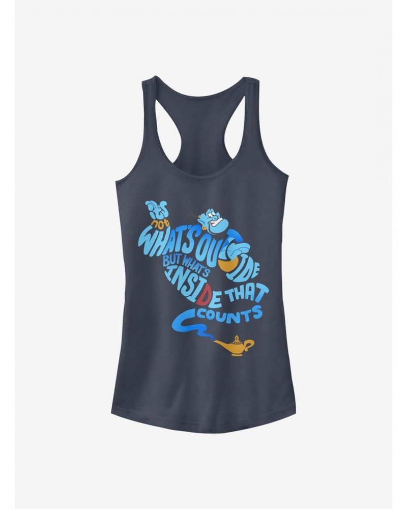 Disney Aladdin Quote Genie Bottle Girls Tank $8.22 Tanks