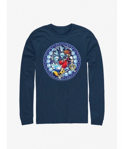 Disney Kingdom Hearts Stained Glass Sora Long-Sleeve T-Shirt $12.17 T-Shirts