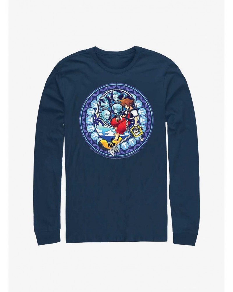 Disney Kingdom Hearts Stained Glass Sora Long-Sleeve T-Shirt $12.17 T-Shirts