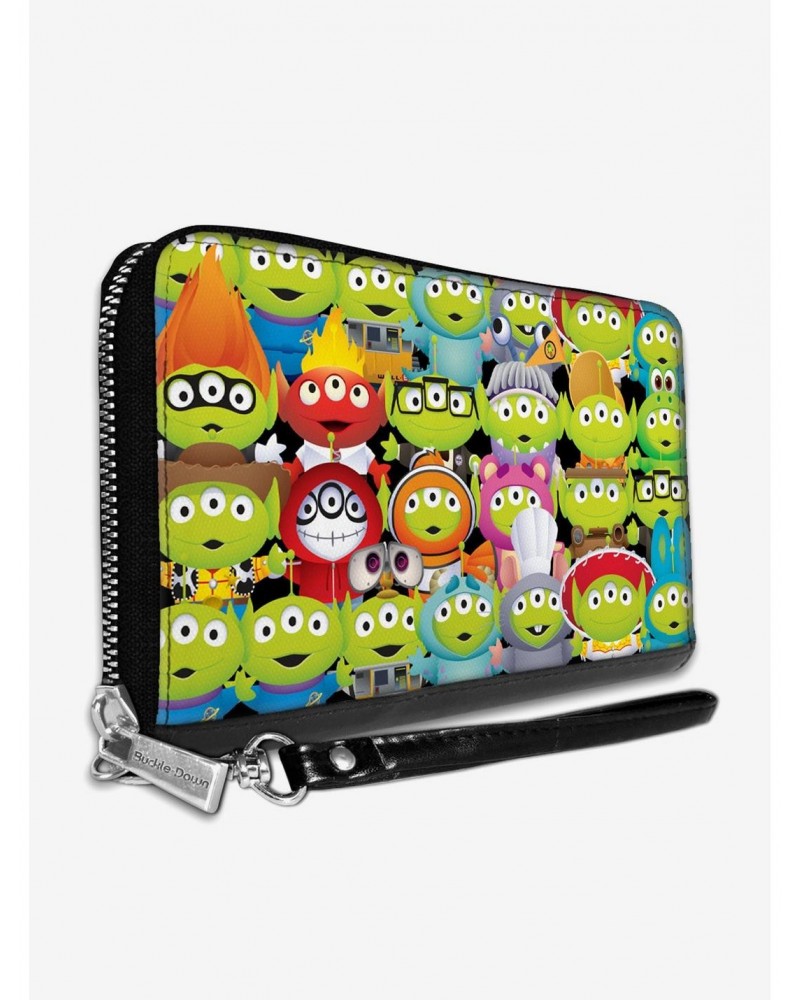 Disney Pixar Alien Collage Zip Around Wallet $9.58 Wallets