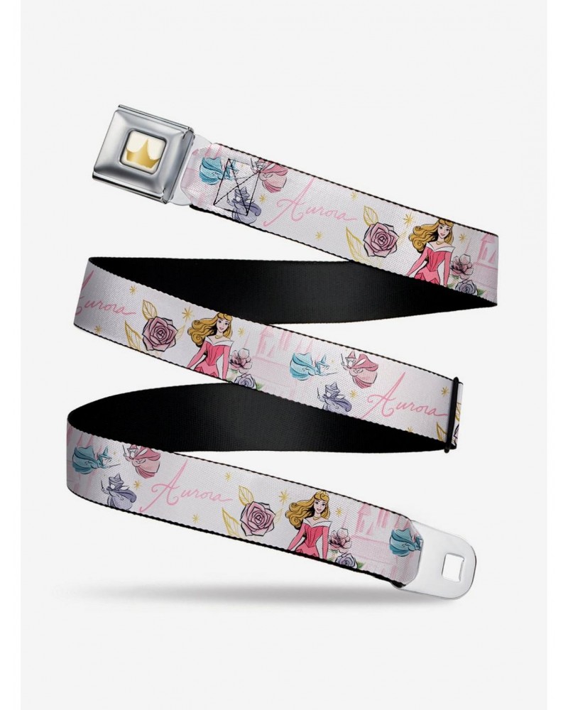 Disney Sleeping Beauty Aurora And Fairy Godmothers Seatbelt Belt $10.21 Belts