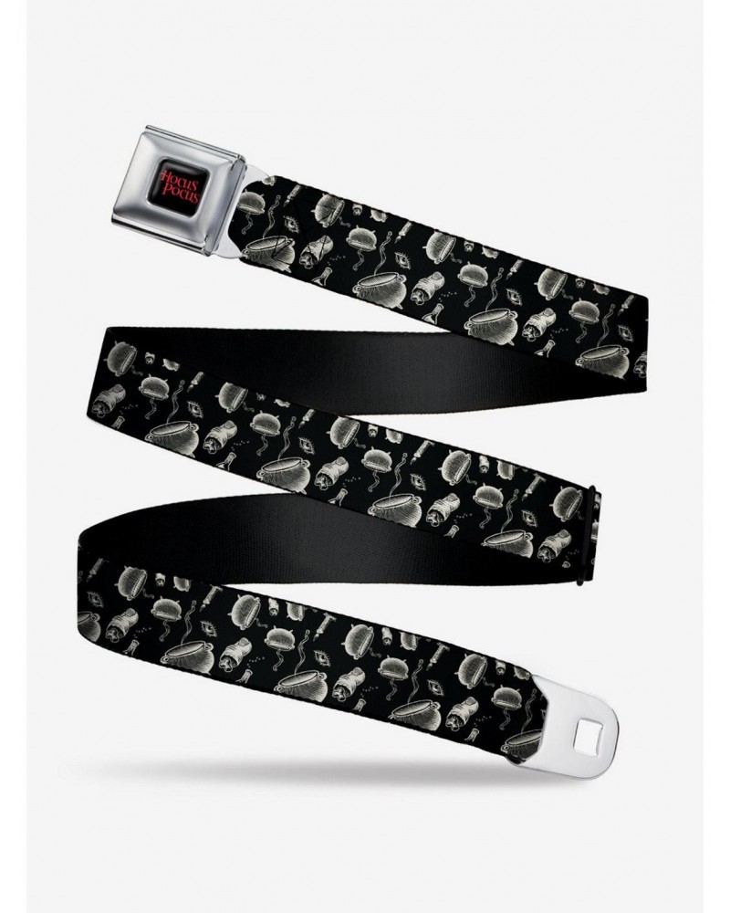 Disney Hocus Pocus Elements Collage Black White Seatbelt Belt $11.21 Belts