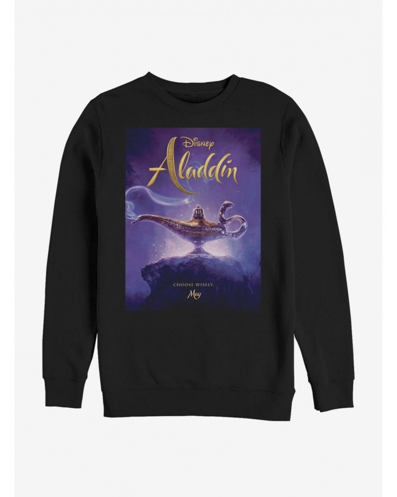 Disney Aladdin 2019 Aladdin Live Action Cover Sweatshirt $17.71 Sweatshirts